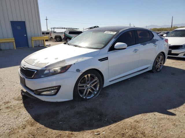 KIA OPTIMA SX 2013 white sedan 4d gas 5XXGR4A67DG098544 photo #1
