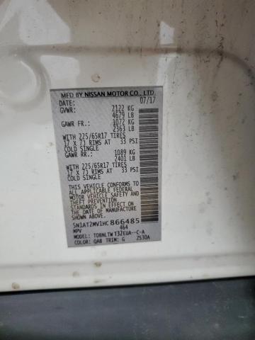 2017 NISSAN ROGUE SV - 5N1AT2MV1HC866485