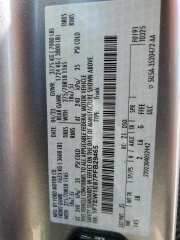 2023 FORD F150 SUPER - 1FTEW1E87PFB29465