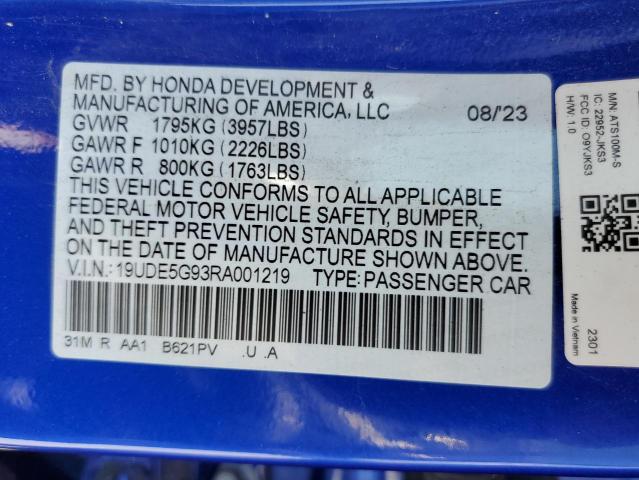 2024 ACURA INTEGRA TY 19UDE5G93RA001219