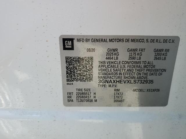 2020 CHEVROLET EQUINOX LS - 3GNAXHEVXLS732935