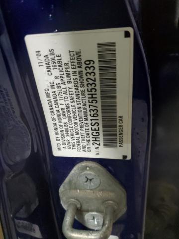 2005 HONDA CIVIC DX V #3296141836