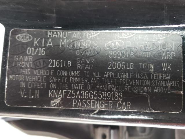 2016 KIA FORTE SX - KNAFZ5A36G5589183