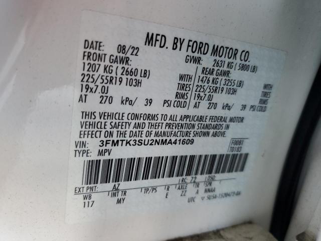 2022 FORD MUSTANG MA - 3FMTK3SU2NMA41609