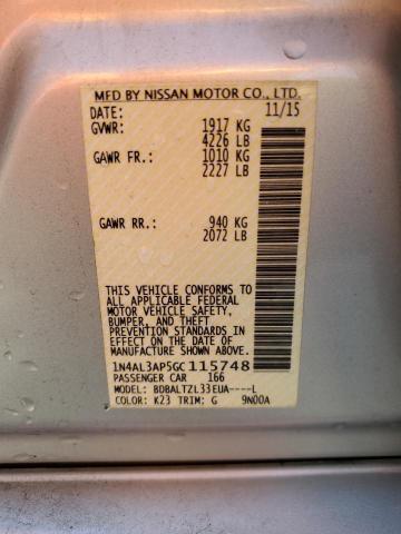 2016 NISSAN ALTIMA 2.5 - 1N4AL3AP5GC115748