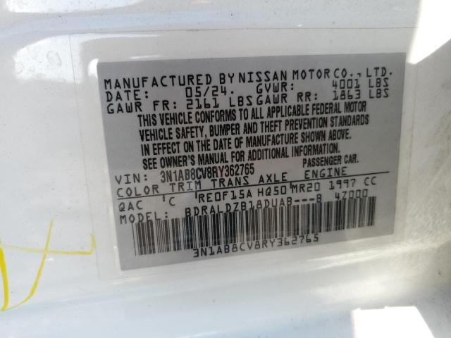 2024 NISSAN SENTRA SV 3N1AB8CV8RY362765