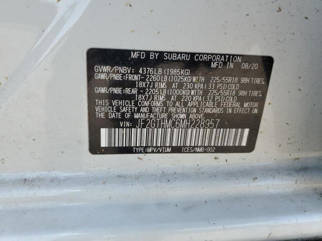 2021 SUBARU CROSSTREK - JF2GTHMC6MH228957