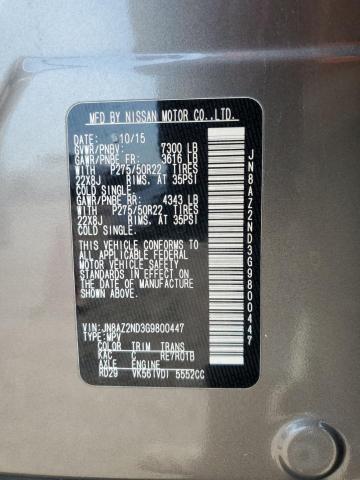 2016 INFINITI QX80 - JN8AZ2ND3G9800447