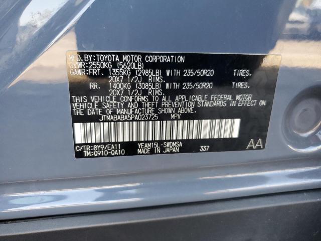 2023 SUBARU SOLTERRA P JTMABABA5PA023725