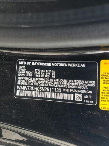 2022 MINI COOPER JOH WMW73DH05N2R11130