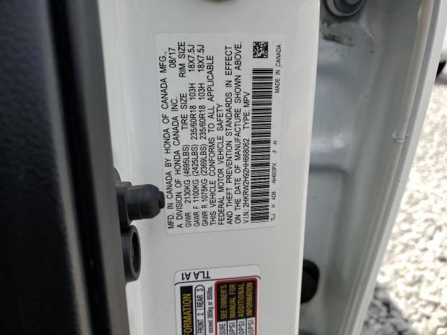 2017 HONDA CR-V TOURI - 2HKRW2H92HH668062