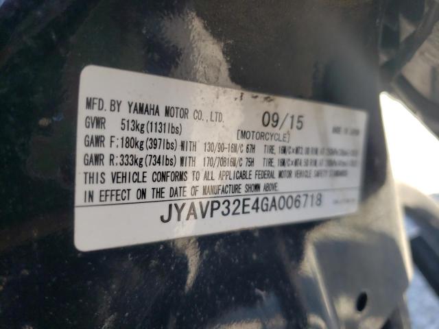 2016 YAMAHA XVS1300 CT - JYAVP32E4GA006718
