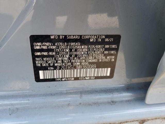 2021 SUBARU CROSSTREK - JF2GTHSC3MH360089