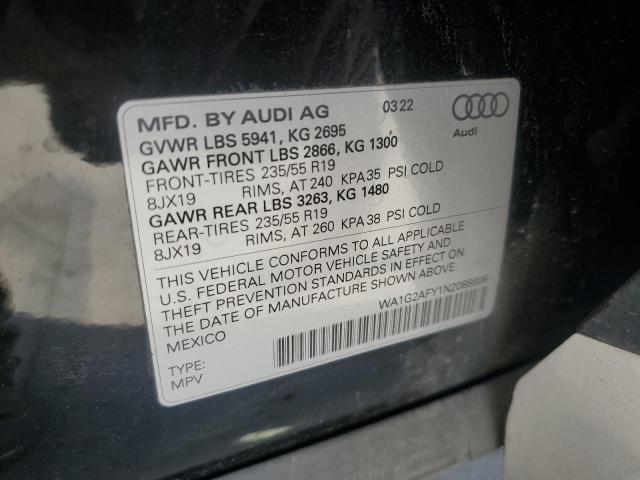 2022 AUDI Q5 E PREMI - WA1G2AFY1N2088896