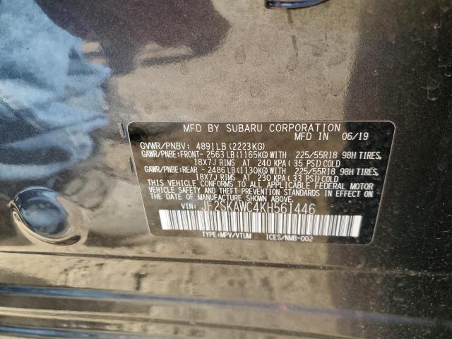 2019 SUBARU FORESTER T - JF2SKAWC4KH561446