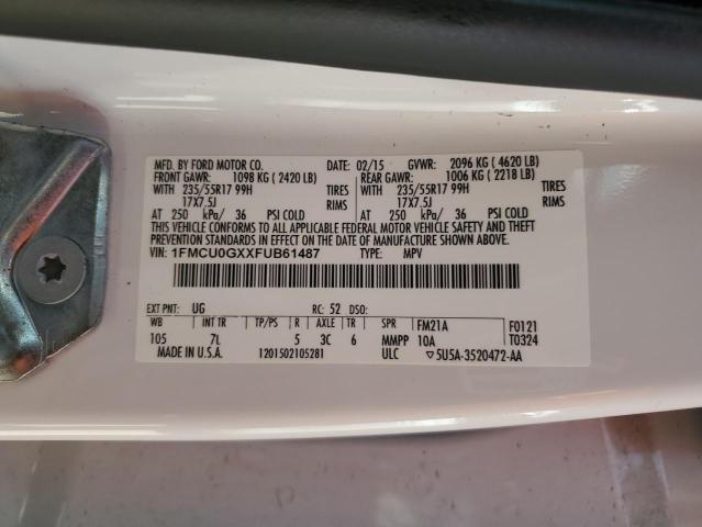 2015 FORD ESCAPE SE - 1FMCU0GXXFUB61487