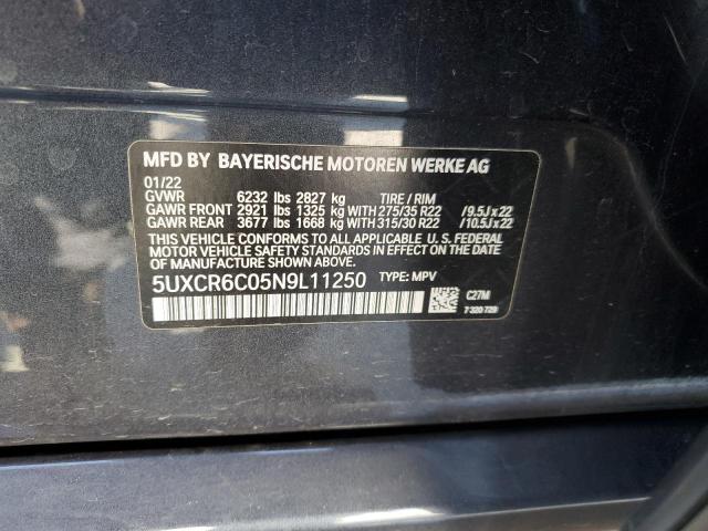 2022 BMW X5 XDRIVE4 - 5UXCR6C05N9L11250
