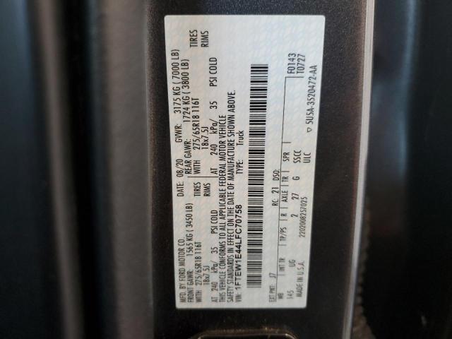 2020 FORD F150 SUPER - 1FTEW1E44LFC70758