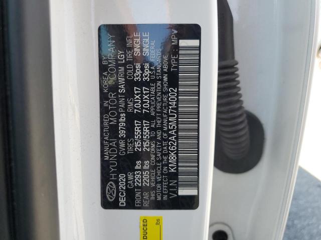 2021 HYUNDAI KONA SEL P - KM8K62AA5MU714002