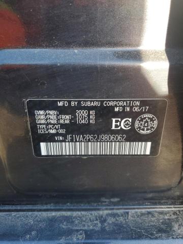 2018 SUBARU WRX STI JF1VA2P62J9806062