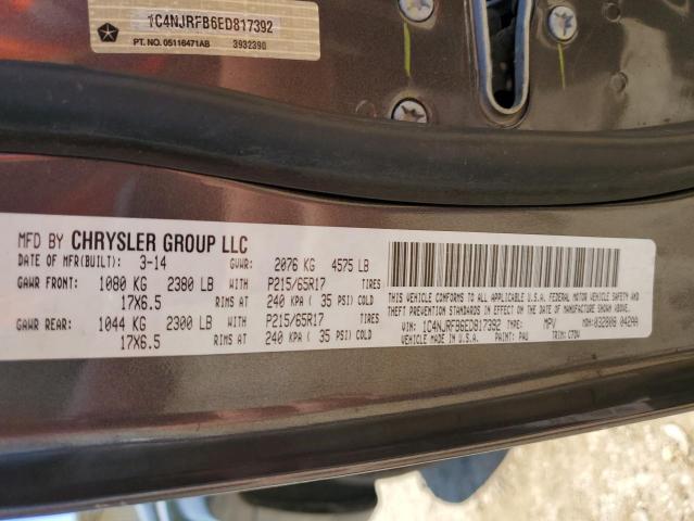 2014 JEEP PATRIOT LA - 1C4NJRFB6ED817392