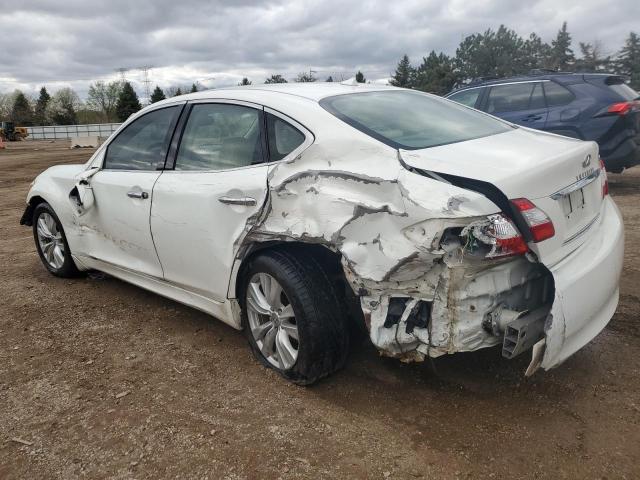 INFINITI M37 X 2011 white  gas JN1BY1AR6BM372350 photo #3