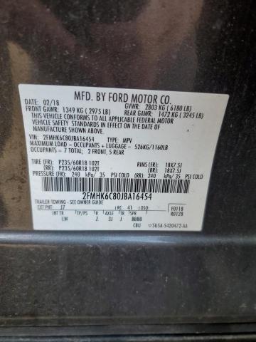 2018 FORD FLEX SEL - 2FMHK6C80JBA16454