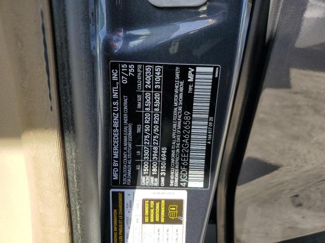 2016 MERCEDES-BENZ GL 450 4MA - 4JGDF6EE2GA626589