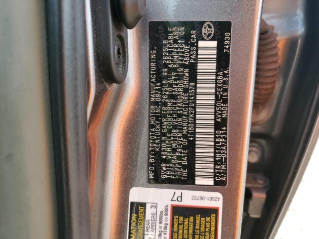 2015 TOYOTA CAMRY HYBR - 4T1BD1FK2FU141578