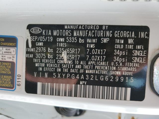 2020 KIA SORENTO L - 5XYPG4A32LG629915