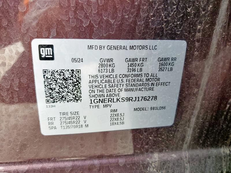 2024 CHEVROLET TRAVERSE R 1GNERLKS9RJ176278