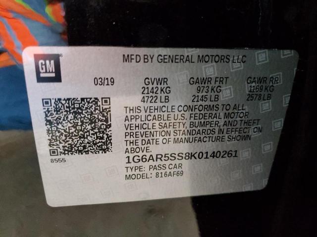 2019 CADILLAC CTS LUXURY - 1G6AR5SS8K0140261