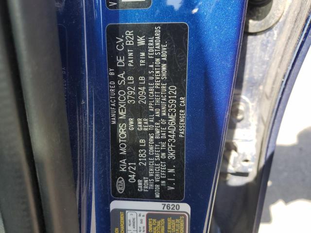 2021 KIA FORTE GT L - 3KPF34AD6ME359120