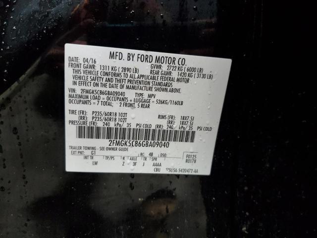 2016 FORD FLEX SEL - 2FMGK5C86GBA09040