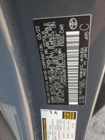 2023 TOYOTA PRIUS LE - JTDADABU8P3002733