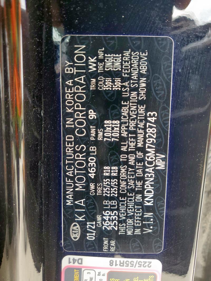 2021 KIA SPORTAGE E - KNDPN3AC6M7928743
