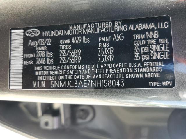 2022 HYUNDAI TUCSON SEL - 5NMJC3AE7NH158043
