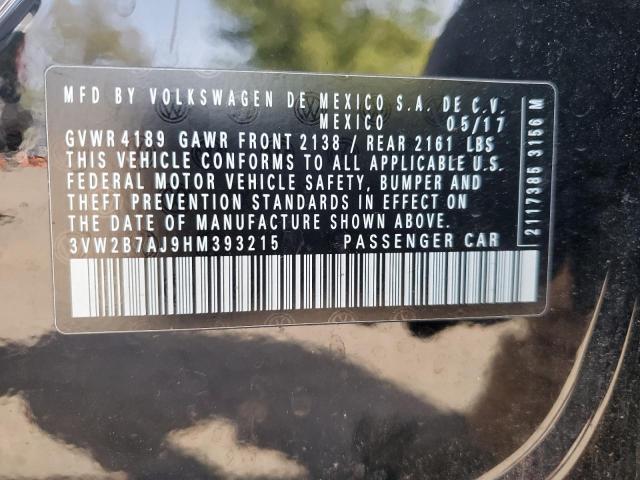2017 VOLKSWAGEN JETTA S - 3VW2B7AJ9HM393215