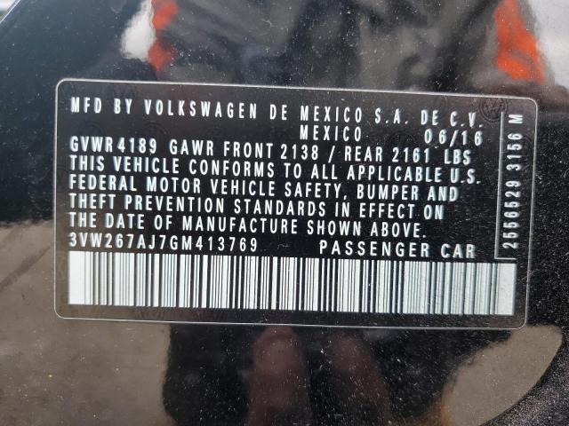2016 VOLKSWAGEN JETTA S - 3VW267AJ7GM413769