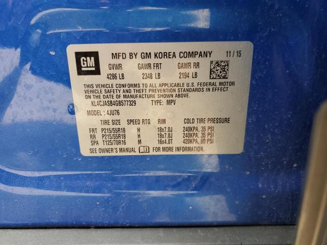 2016 BUICK ENCORE - KL4CJASB4GB577329