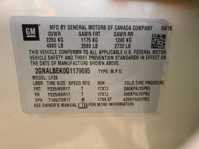 2016 CHEVROLET EQUINOX LS - 2GNALBEK0G1179695