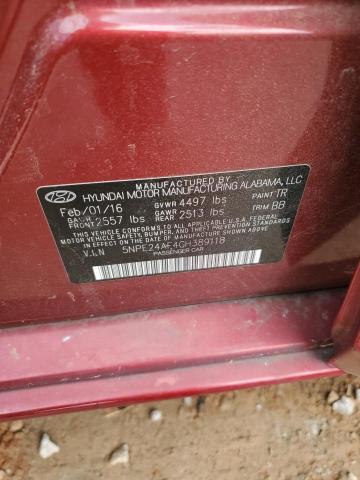 2016 HYUNDAI SONATA SE - 5NPE24AF4GH389118