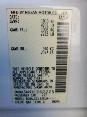 2015 NISSAN ALTIMA 2.5 - 1N4AL3AP7FC242225