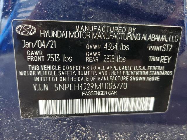 2021 HYUNDAI SONATA LIM - 5NPEH4J29MH106770