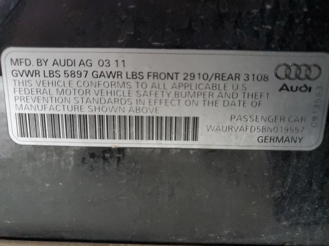 waurvafd5bn019557 - 2011 Audi a8 l quattro - #54801035