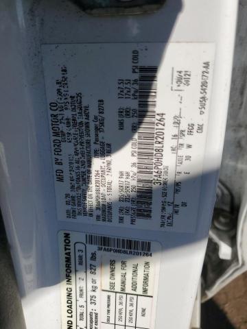 2020 FORD FUSION SE - 3FA6P0HD8LR201264