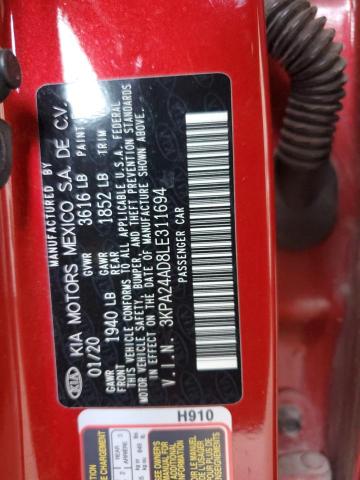 2020 KIA RIO LX - 3KPA24AD8LE311694