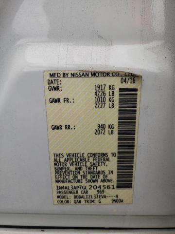 2016 NISSAN ALTIMA 2.5 - 1N4AL3AP7GC204561
