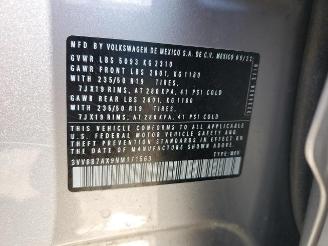 2022 VOLKSWAGEN TIGUAN SE - 3VV8B7AX9NM171563