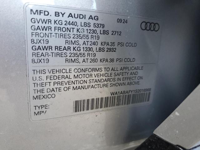 2025 AUDI Q5 PREMIUM WA1ABAFY1S2016968